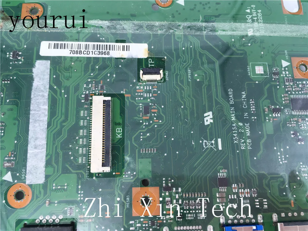 yourui For ASUS X541 X541S X541SA Laptop Motherboard N3710 CPU 4GB RAM REV 2.0 Tested working good