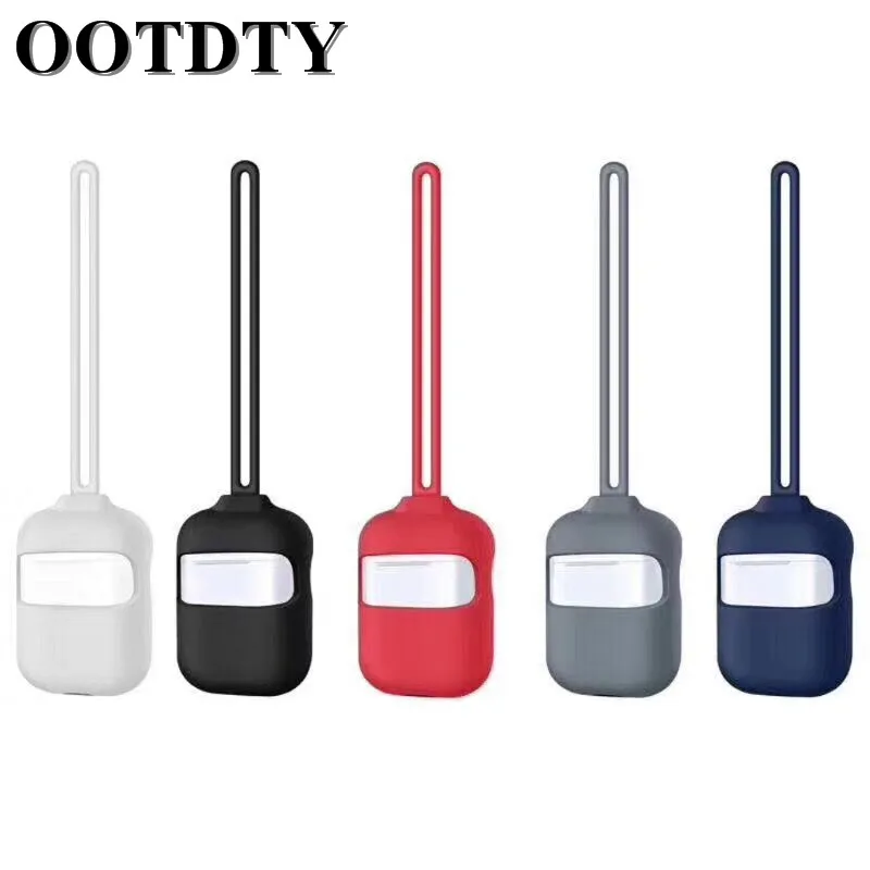 

Silicone Protective Case With Anti-lost Neck Strap Wrist Lanyard for Airpods 1/2 Earphone Charging Box