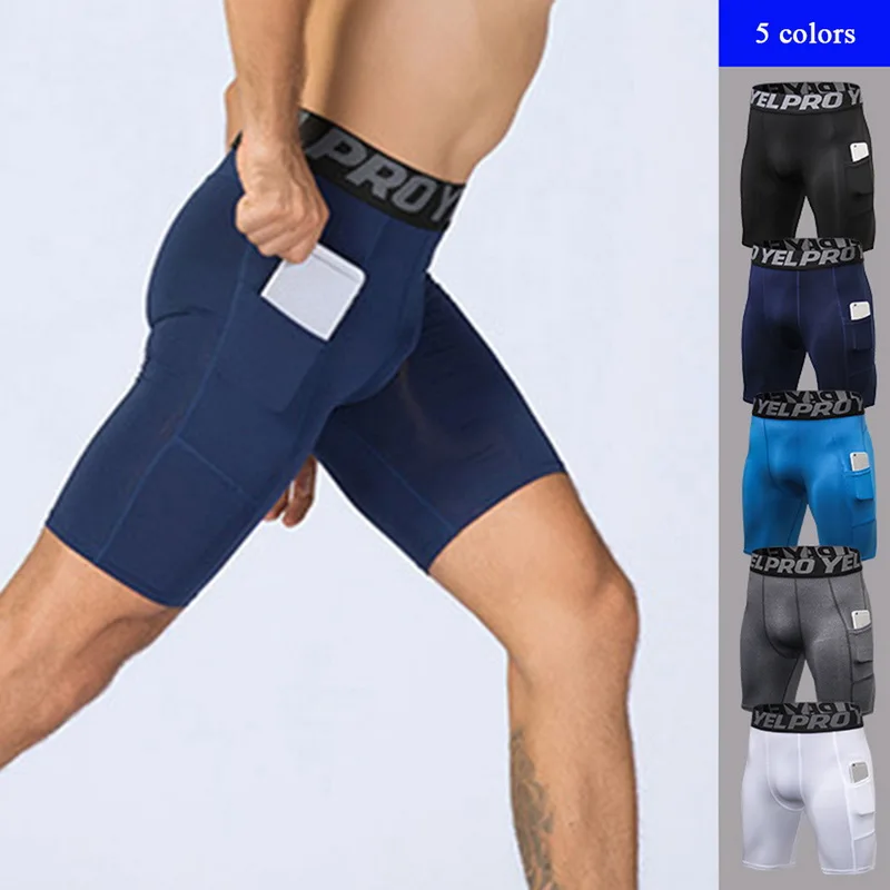 exercise shorts with phone pocket