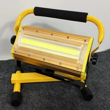 Светодиодный перезаряжаемый переносной прожектор с зарядкой от переменного тока, для кемпинга, путешествий, для экстренной добычи алюминия, высокая яркость, для улицы, 100 Вт