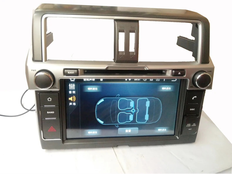 Top 9" two din android 9.0 car dvd player for TOYOTA PRADO LC950 PRADO 950 2014-2016 with 8core 4G RAM 32G ROM audio autoradio 11