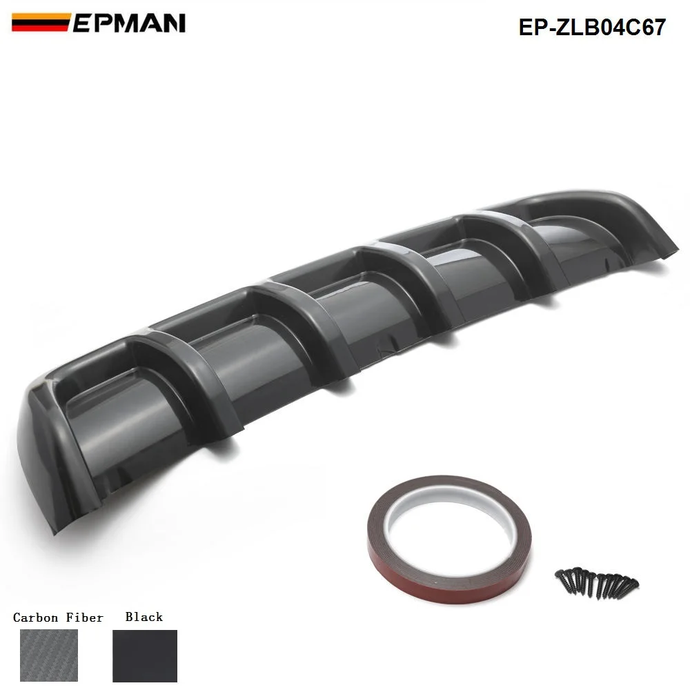 

EPMAN - Car Rear Bumper Body Kit Shark Chin Spoiler Diffuser Trim Cover Universal EP-ZLB04C67