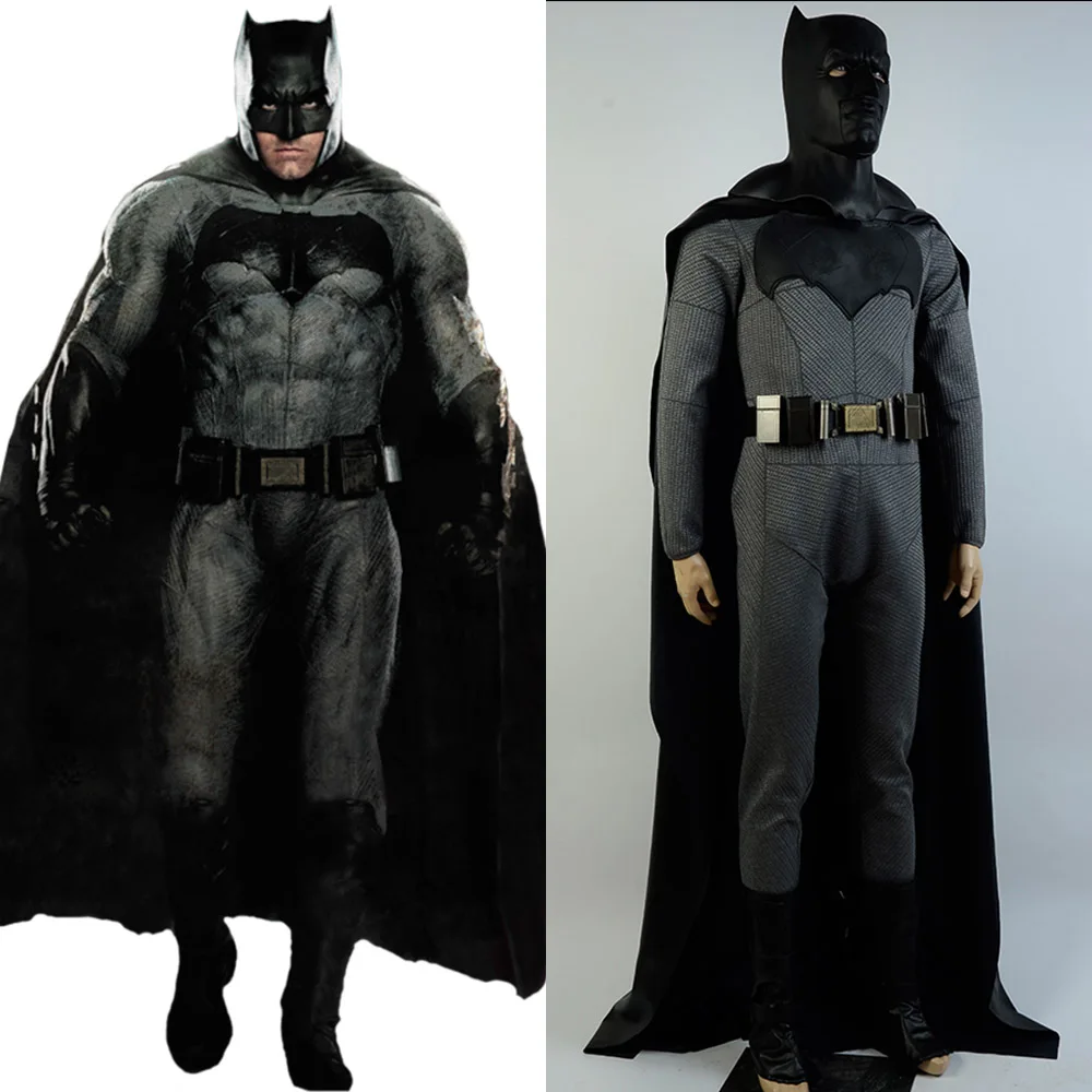 

(In Stock)Batman v Superman Dawn of Justice League Bruce Wayne Cosplay Costume Suit Outfit For Adult Men Full Set