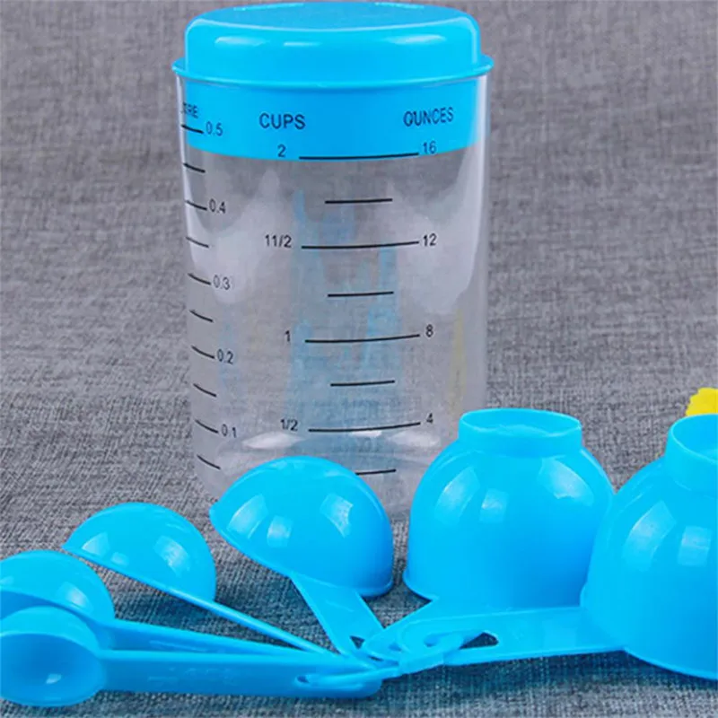 

7 Pcs/Set Plastic Measuring Cup Kitchen Measuring Tools Spoons Sets for Kitchen Baking Coffee Measuing Spoon Kitchen Tools