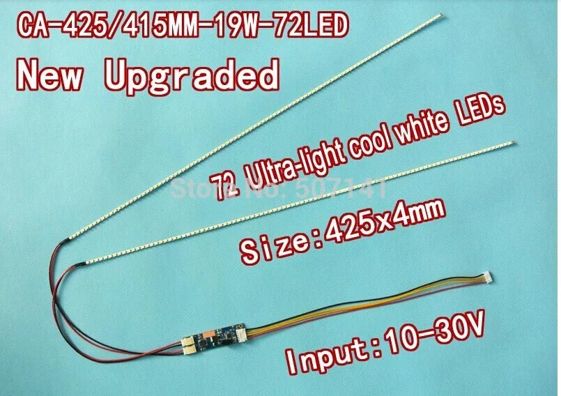 Бесплатная доставка 50 шт./партия 19 ''W 425 мм Регулируемая яркость светодиодный комплект для подсветки, обновление 19inch-wide lcd ccfl светодиодный