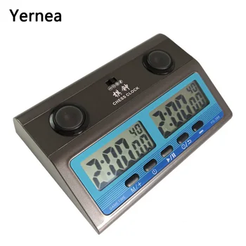 Yernea New Chess Clock Board Game Set Timer Chinese Chess Count Down Multiple Games Electronic Calculagraph Go Game quarz digital chess clock count up down timer sports electronic chess clock competition board game chess watch parent child