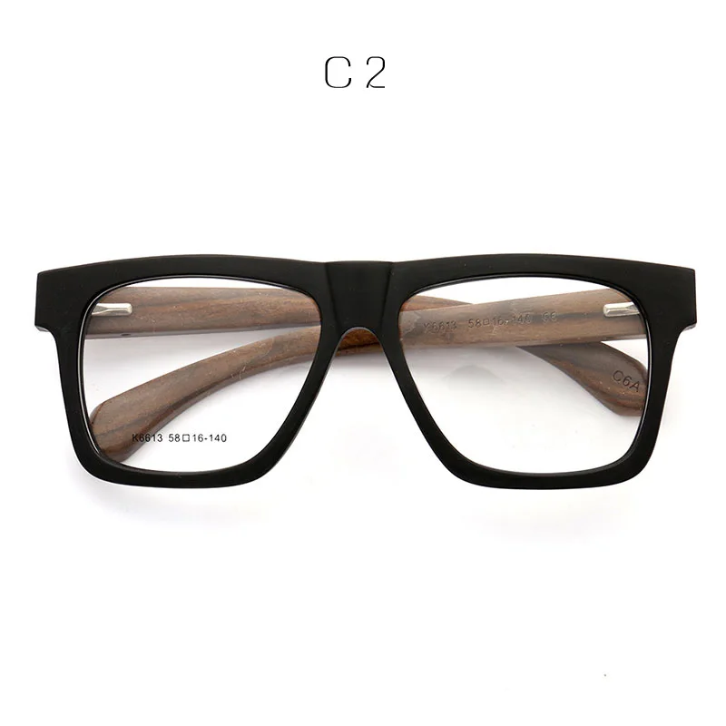 MUZZ мужские очки в оправе деревянные зерна Ретро негабаритных мужские Оптические очки прозрачные оправы для очков ацетат женски