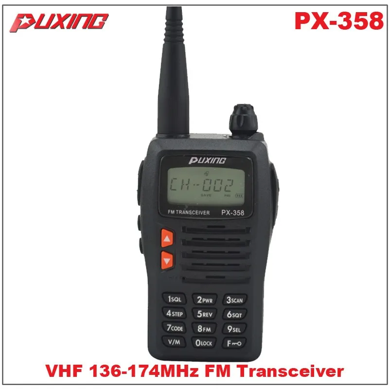 Горячая продажа рация Puxing PX-358 VHF 136-174 МГц портативный двухсторонний радиоприемник FM приемопередатчик