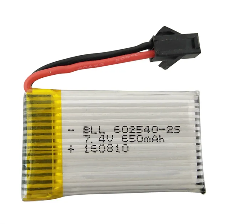 

BLL RC Lipo Battery 7.4V 650mAh Quadcopter Battery for F183 H8C High Endurance High quality