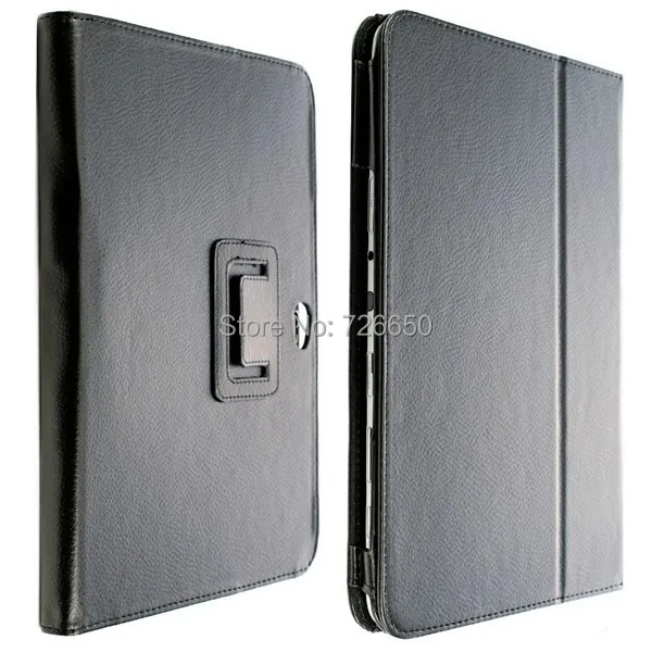 Custodia In Pelle Lichi Per Samsung Galaxy Note 10.1 N8000 + Proteggi Schermo Lcd Gratuito