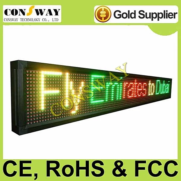 DHL freeshipping and CE approved outdoor programmable led board with