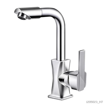 

Mixer Tap 360 Degrees Rotation Spout Deck Mounted Basin Faucet Brass Handle Wash With Polished Surface For Bathroom Kitchen