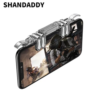 

K19 6 finger Pubg Mobile Controller L1 R1 Phone Gamepad Trigger Fire Button Aim Key Shooter Pubg Controller For iphone Android