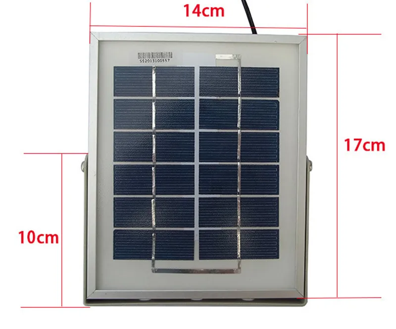 Lâmpada de Parede de Luz de Inundação do Jardim ao ar Livre à Prova Metros de Cabos Água com 5 Solar Holofote 2 w Painel d' Alumínio Fundido 28led 6 v 9 Painel Solar Lâmpada de Parede de Luz