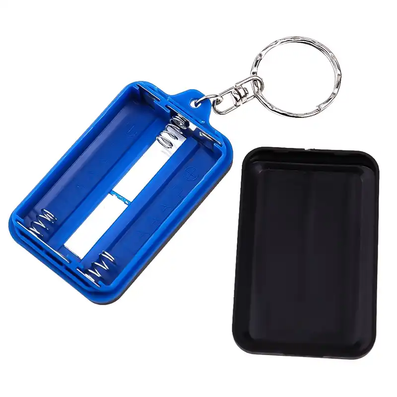 2Pcs Mini LED Light Torch Flashlight Keyring Key Chain Christmas Stocking