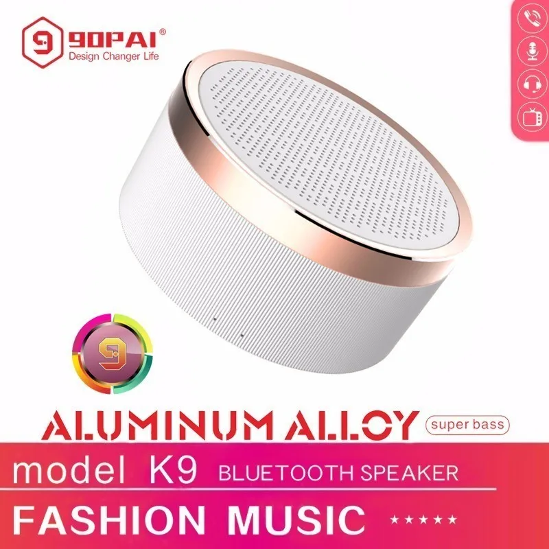 

90PAI 4.2 Bluetooth Portable Wireless Speaker Aluminum Hands-Free Call Support USB TF Card Subwoofer Music Play Loudspeaker Hot