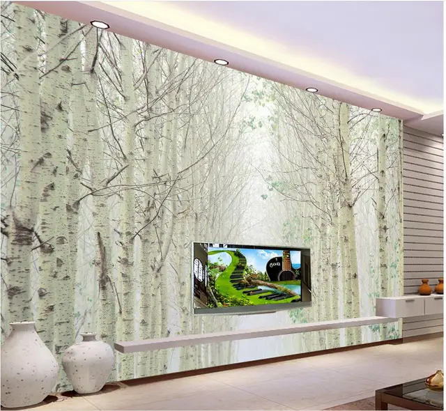 wallpaper modern 3d Home Decoration wallpapers for living room Birch