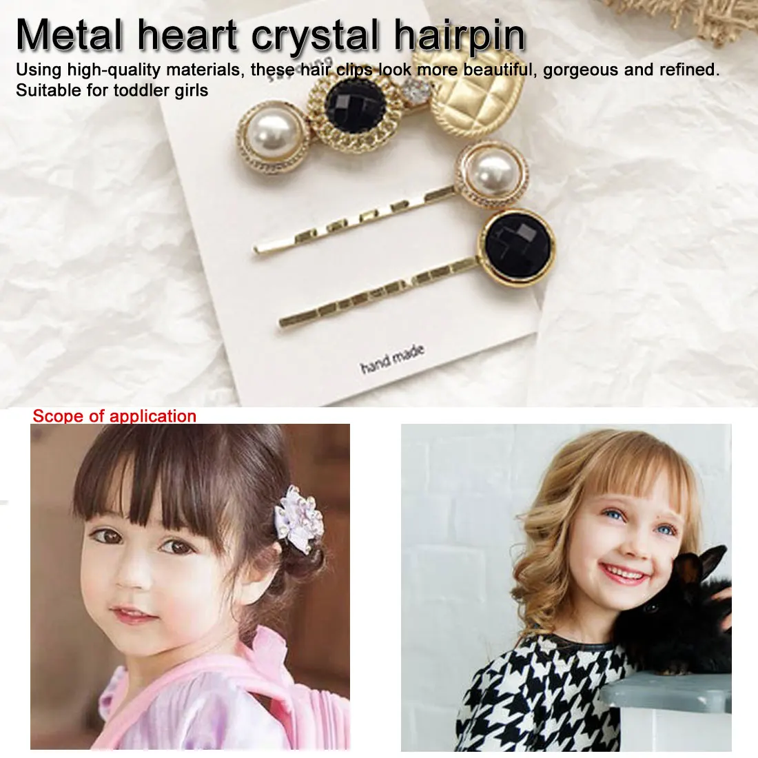 

New Arrival Korean Temperament Small Fresh Metal Imitation Pearl Hairpin Clips Wild Sweet Bangs Clip Card Network Red Hair Clip