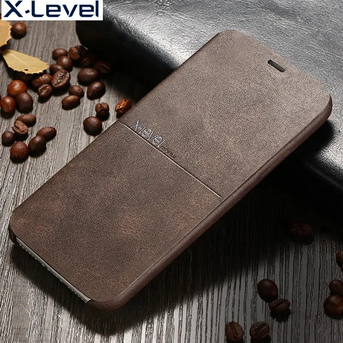 Goedkoop Extreme Serie Voor iPhone X Case X Level Merk Luxe Flip Lederen Telefoon Gevallen Voor iPhone 7 8 Plus 6 s 6 Plus Stand Cover