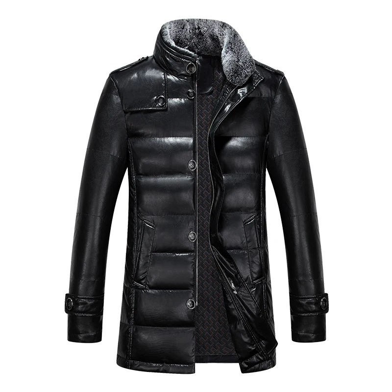 faux down winter coat