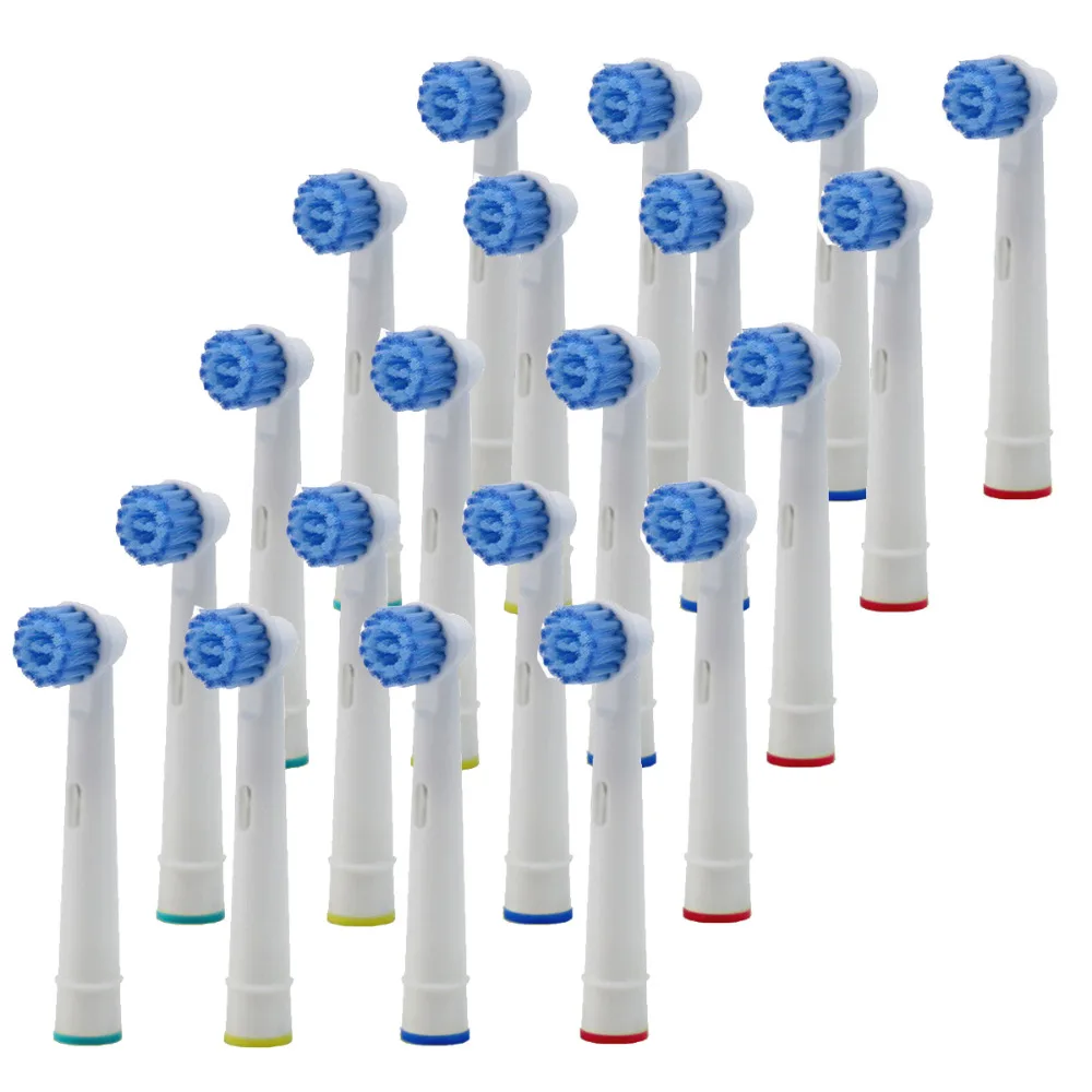 

genuine 20pcs electric toothbrush heads replacement brush head for oral B vitality precision clean tooth cleaning accessories