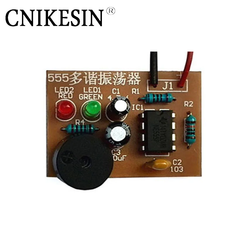 Cnikesin Diy 555 мультивибратора suite NE555 нестабильной схемы двойной flash электронные
