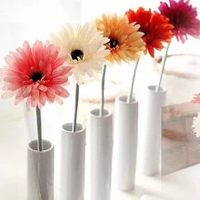 Дешевые Натуральные герберы искусственный цветок Шелковый цветок для свадебного украшения свадебные цветы украшение дома