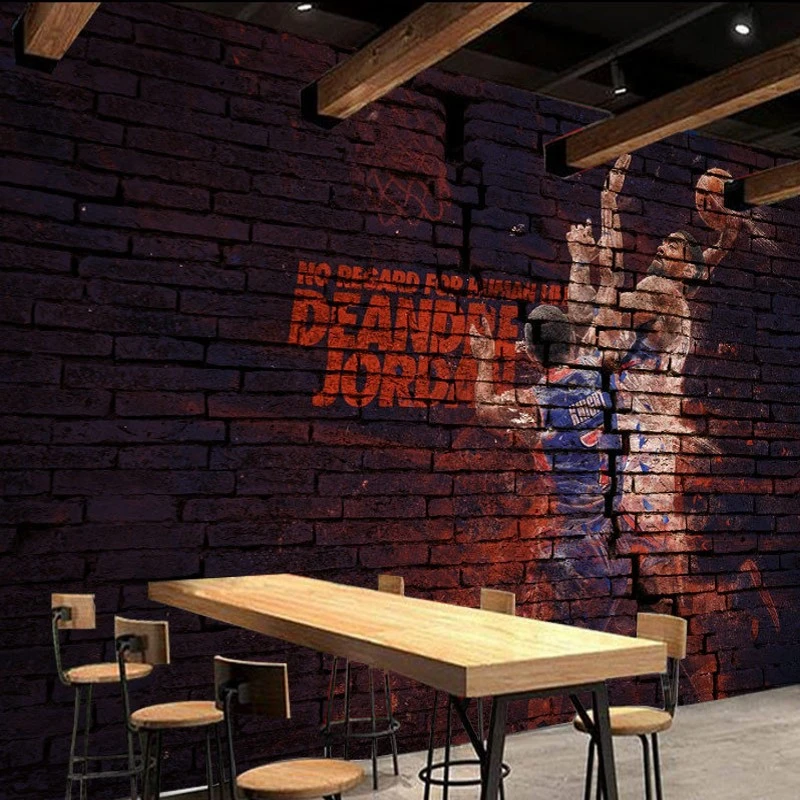 Custom Size Photo Wallpaper Basketball Star Bedroom Living Room Indoor Basketball Court Papel Mural Wallpaper Photo Wallpaper Mural Wallpaperpapel Mural Aliexpress