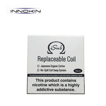 

10pcs/lot Original Innokin iSub coil 0.2/0.5ohm iSub Replacement coil head E Cigarette evaporator for iSub Tank