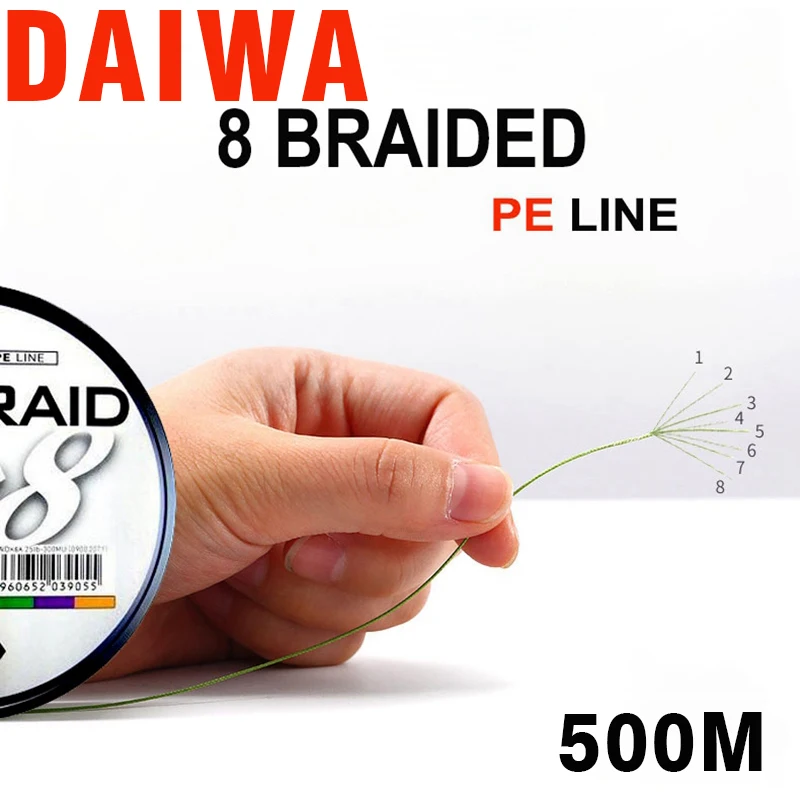 دايوا 8 مضفر خيط صنارة الصيد طول: 500 m/550yds ، 30-80lb ، القطر: 0.2mm-0.35mm اليابان PE مضفر خط J-جديلة خط الصيد البحري دايوا 8 مضفر خيط صنارة الصيد طول: 500 m/550yds ، 30-80lb ، القطر: 0.2mm-0.35mm اليابان PE مضفر خط J-جديلة خط الصيد البحري