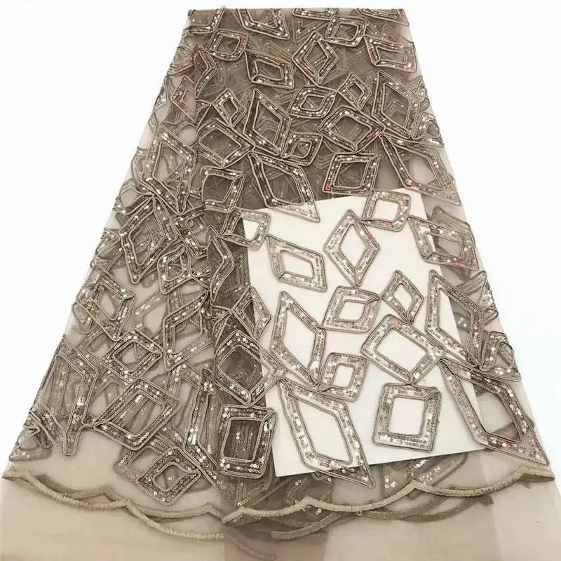 

DF!2019 high quality lace African lace fabric French mesh fabric string jewelry Sequin Nigeria Swiss lace fabric dress ! J50835