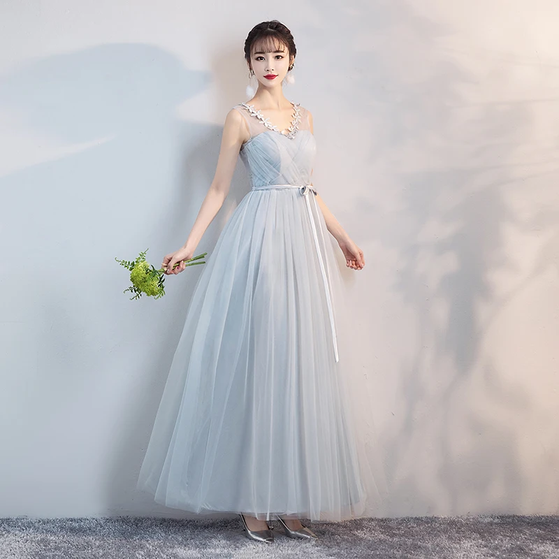 grey colour party dresses