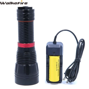 

3800LM XM-L2 LED Dive Waterproof Underwater Diving Flashlight Torch Lamp Light with 1*26650 rechargeable Battery & charger