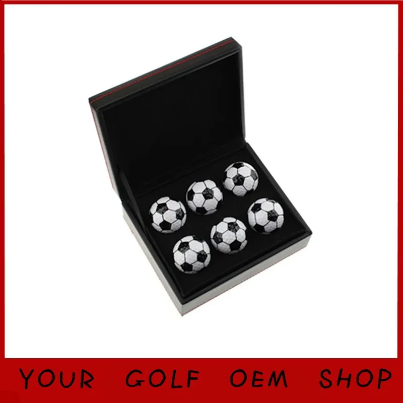Custom Logo Accept 6pcs football golf balls in Elegant Box Golf Gift Golf Present for friend Custom Logo Accept 6pcs football golf balls in Elegant Box Golf Gift Golf Present for friend