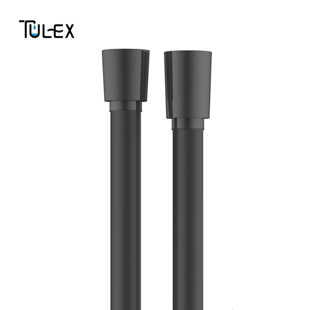 TULEX Black PVC Shower Hose Plumbing Hose 1.5m For Bathroom Hand Shower Hose Accessory Pipes Connector High Quality Shower Pipes