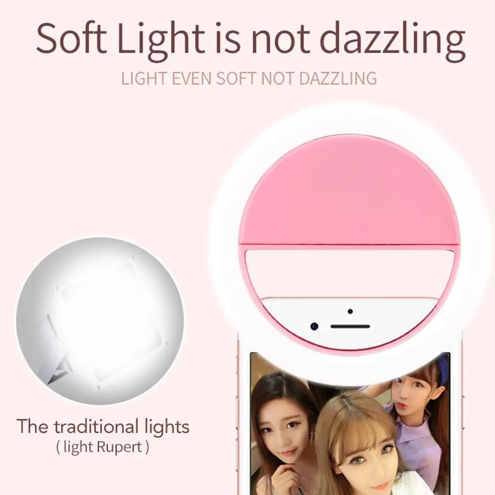 

USB Rechargeable Fill Light 36 LEDs Makeup Camera Photography Selfie Ring Light for iPad Smartphone Selfie Accessories