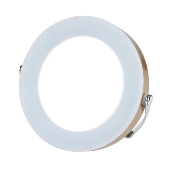 

Portable Round 3X Magnifying LED Makeup Mirror Folding Stand Mirror Beauty Travelling Compact Stand Hand Cosmetic Mirror