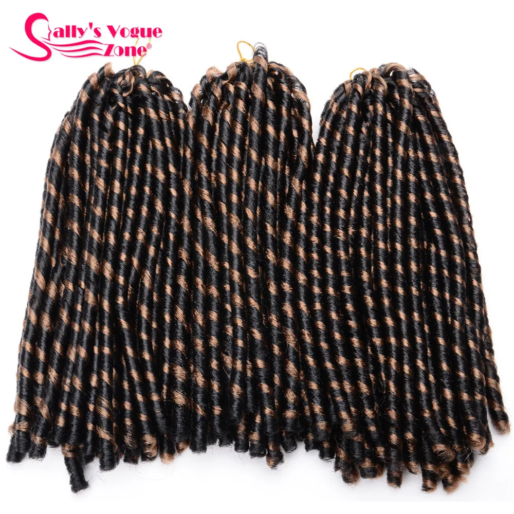 24 Roots Faux LocsCrochet Hair 18 Crochet Faux Lock Dreadlock Crochet Braids hair Extensions Synthetic Braiding hair Soft lock (129)_