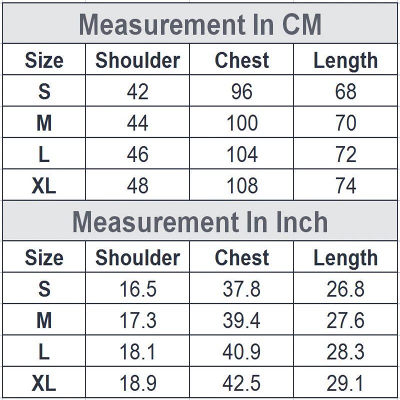 Vlone Size Chart