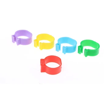 

20 Pcs Inside Diameter 2.0 Cm Chicken Ring Hen Pigeon Leg Band Poultry Dove Birds Quail Goose Chicks Duck Parrot Clip Rings