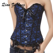 

X sexy mujeres Steampunk ropa gotica mas tamano corses Encaje deshuesado overbust goth corsets and bustiers 6XL corset sexy