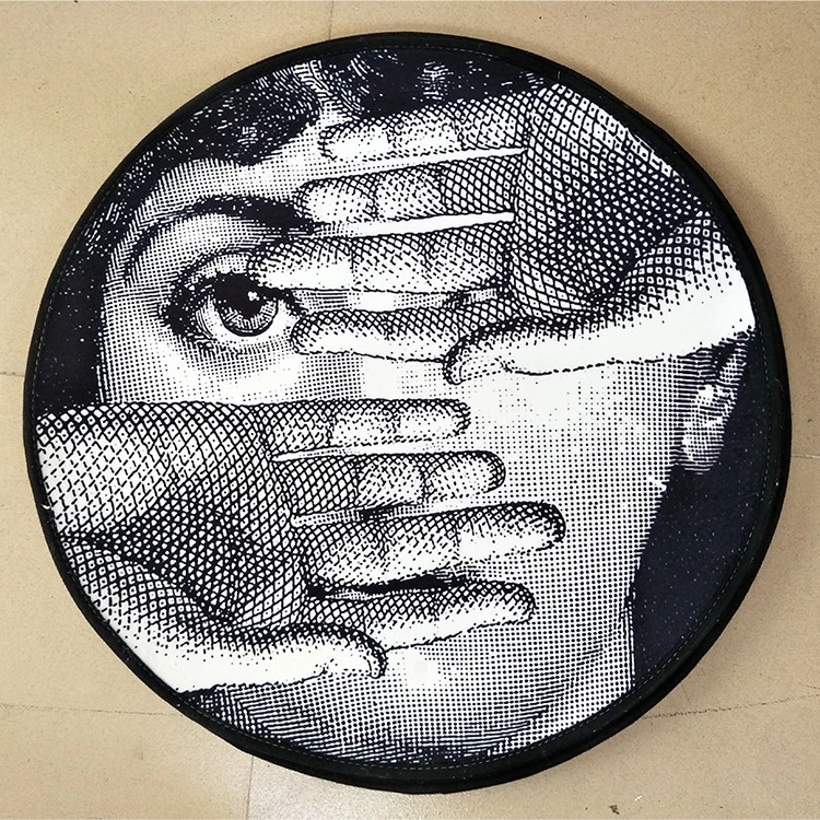 Модный ковер Fornasetti, круглый коврик для гостиной, Декоративный Напольный коврик, Классическая Лиза, для лица, для йоги, Tapete, портретные одеяла 05485