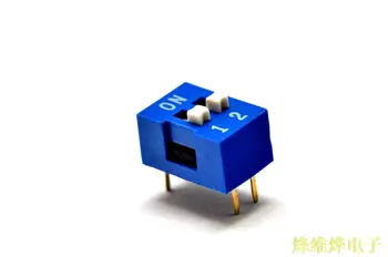 

2P DIP switch DIP switch 2 level toggle switch feet away from 2.54MM blue ( 40 )