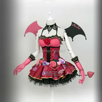 

Love Live Honoka Kotori Umi Eli Nozomi Maki Rin Hanayo Nico Devil ver cos Dress Cosplay Costume Halloween costume demon