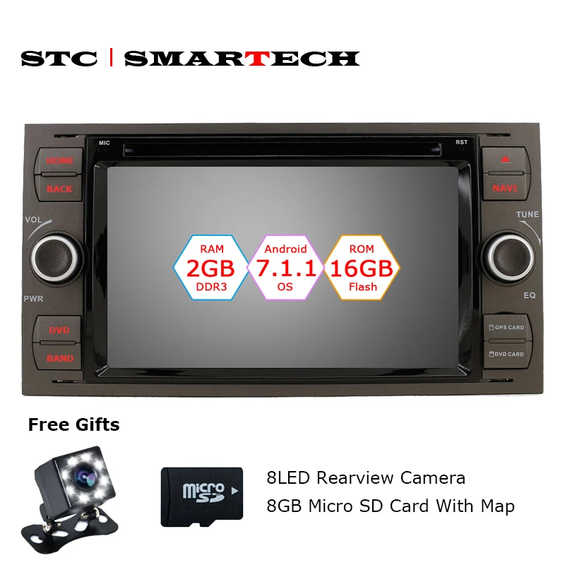 Flash Deal SMARTECH 2 Din Android 7.1.2 OS Car DVD Player for Ford Mondeo Focus Focus2 Transit C-MAX S-MAX Car GPS Navigation Radio Audio 0 Flash Deal SMARTECH 2 Din Android 7.1.2 OS Car DVD Player for Ford Mondeo Focus Focus2 Transit C-MAX S-MAX Car GPS Navigation Radio Audio 0