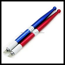 Новое поступление 100 шт. Перманентный макияж бровей Татуировка ручка-держатель игл бесплатно 10 шт. иглы Высокое качество 3D microblade ручки