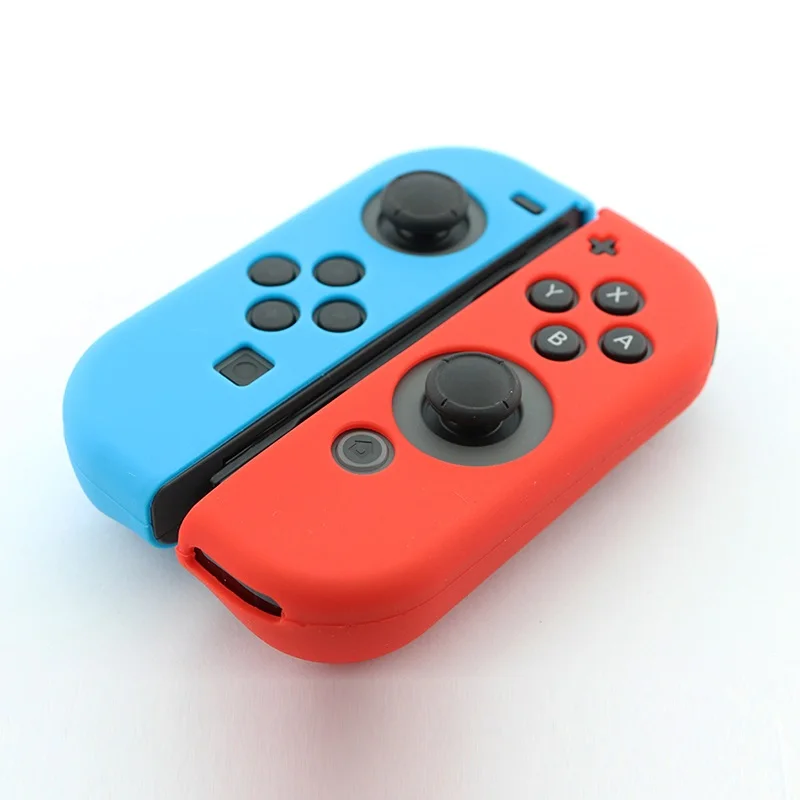 Для Nintendo Switch Joy-Con защитный Противоскользящий Мягкий силиконовый чехол для корпуса Рама Grip Красный/синий/черный/белый