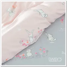 250 см* 50 см хлопчатобумажная ткань с мультяшным кроликом для шитья детской одежды, стеганое детское постельное белье, лоскутное стеганое одеяло tecido