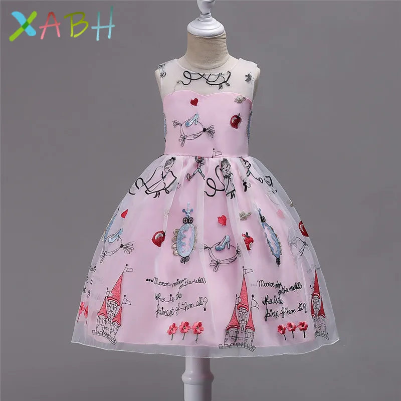 

Girls Dress New Summer Baby Princess Dress Baby Bow Sleeveless Mesh One-piece Romper Dress Toddler Dresses vestido infantil