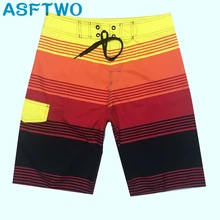 Быстросохнущие шорты для серфинга из полиэстера, мужские пляжные шорты с принтом, большие размеры,, новинка